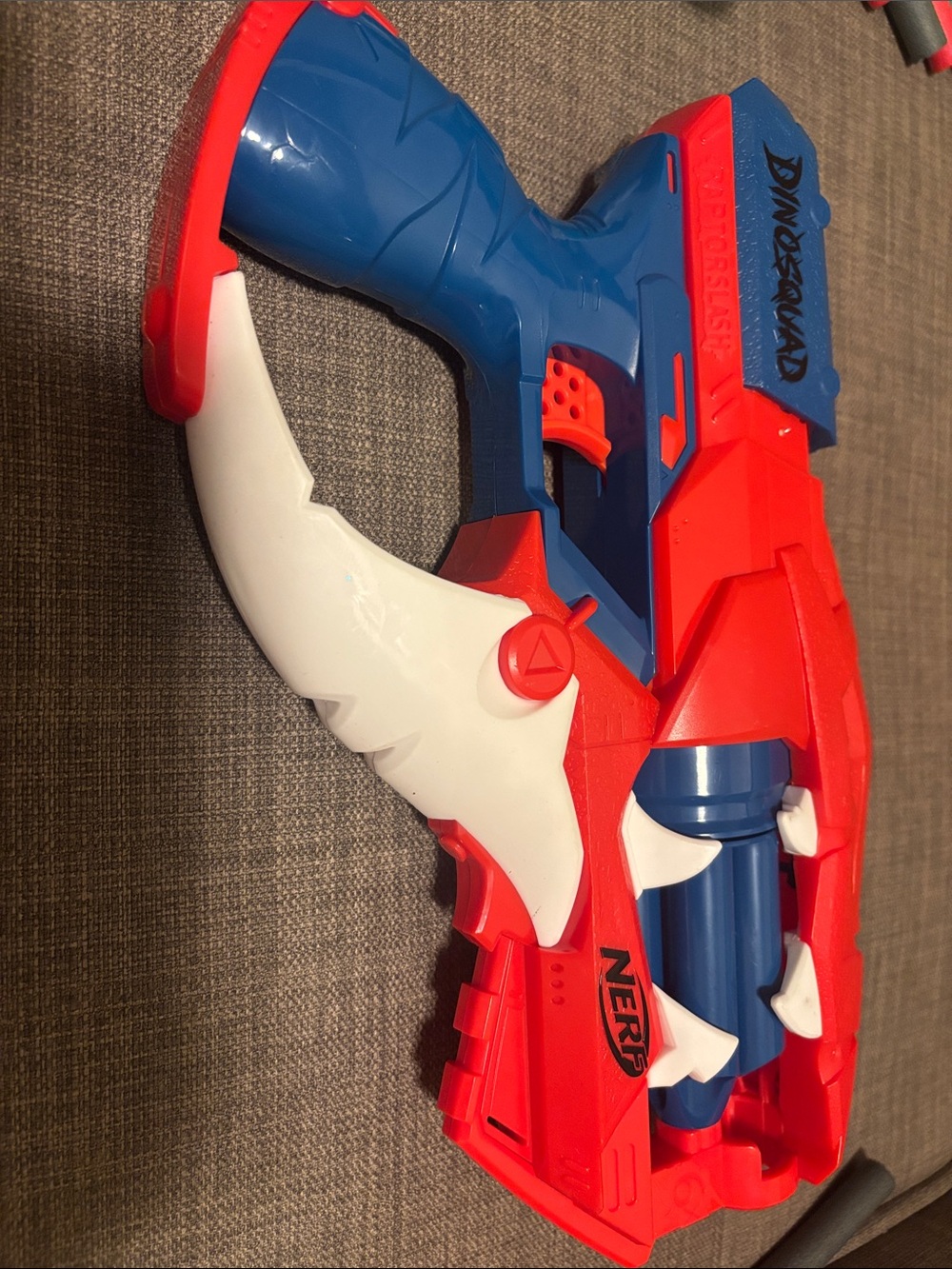 Nerf Red, Blue & White Dinosquad Dart Blaster